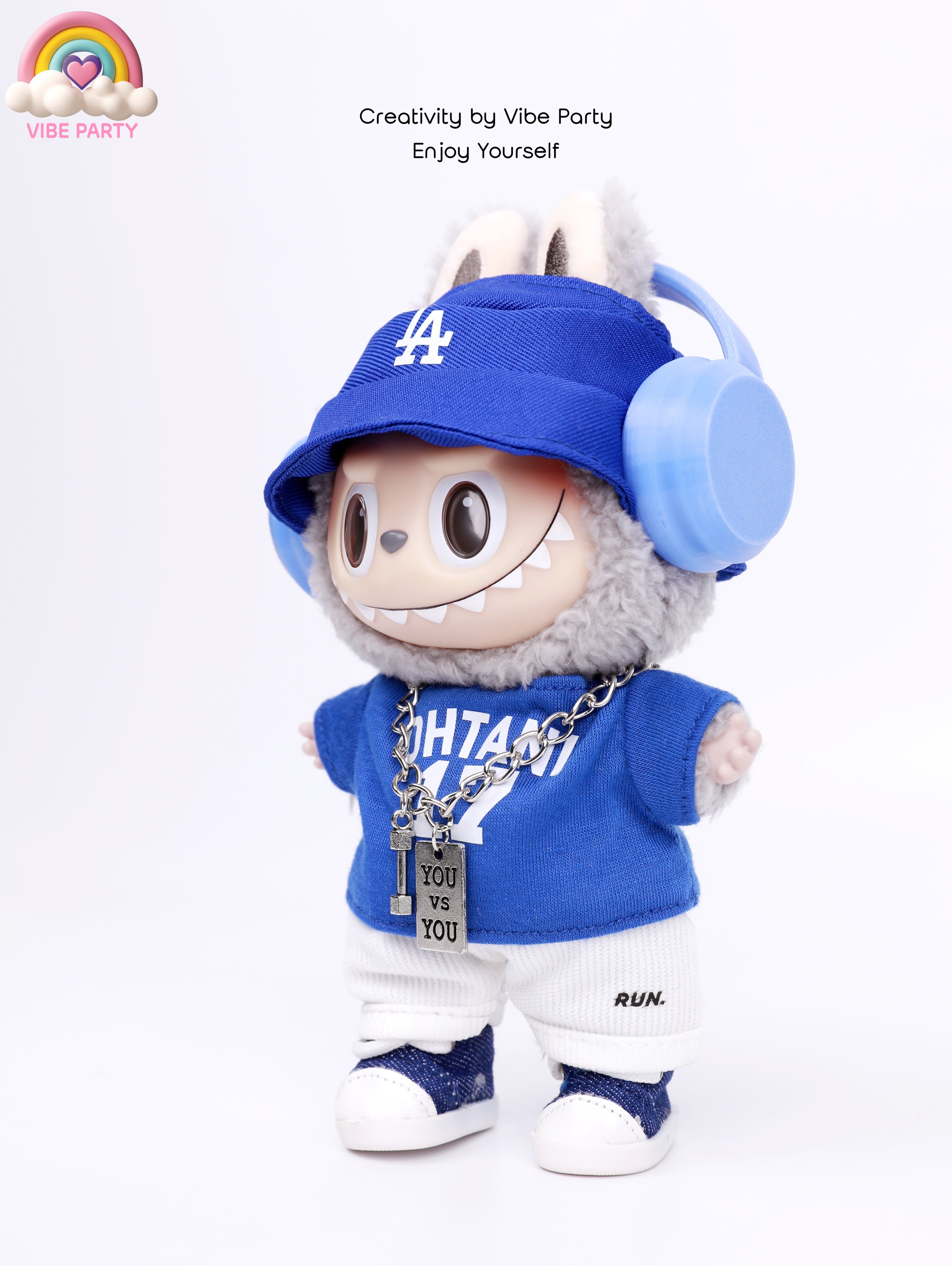 LBB Doll Clothes - Blue Jersey Set 6-Piece Set (Doll Not Included)