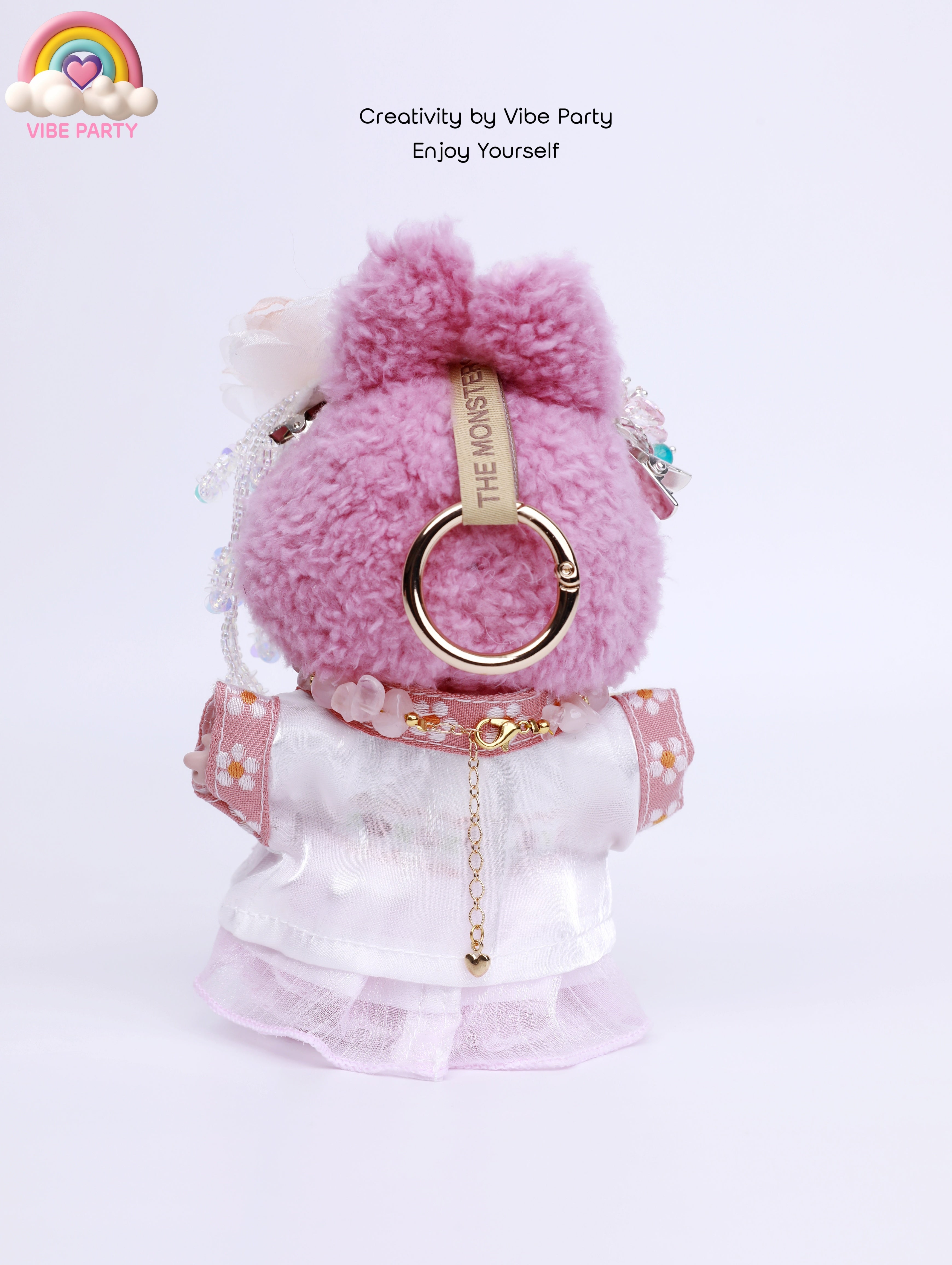 LBB Doll Clothes - Pink Cherry Blossom Fantasy Ancient Style 7-Piece Set (Doll Not Included)