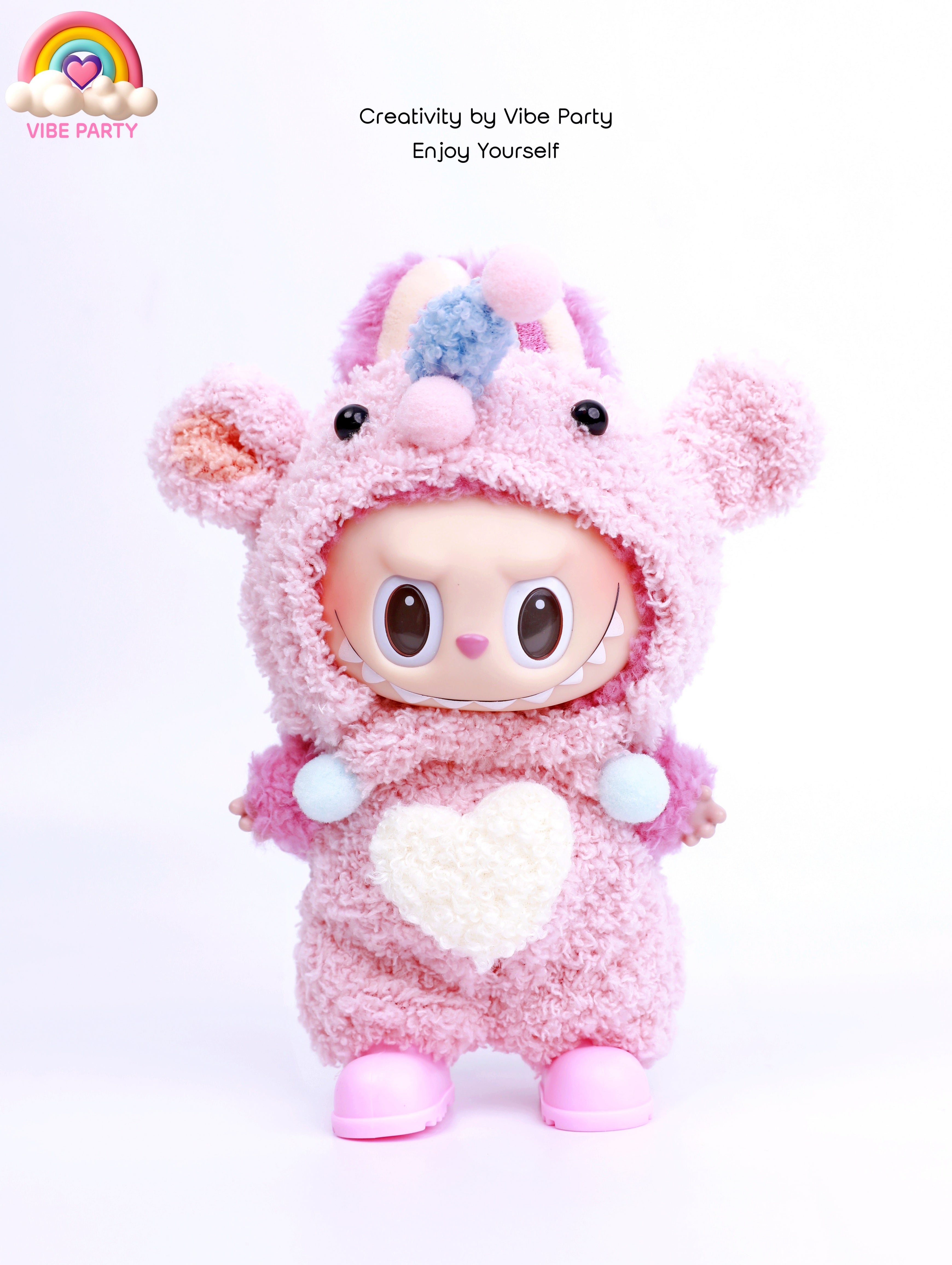 LBB Doll Clothes - Pinky Unicorn 3-Piece Set (Doll Not Included)