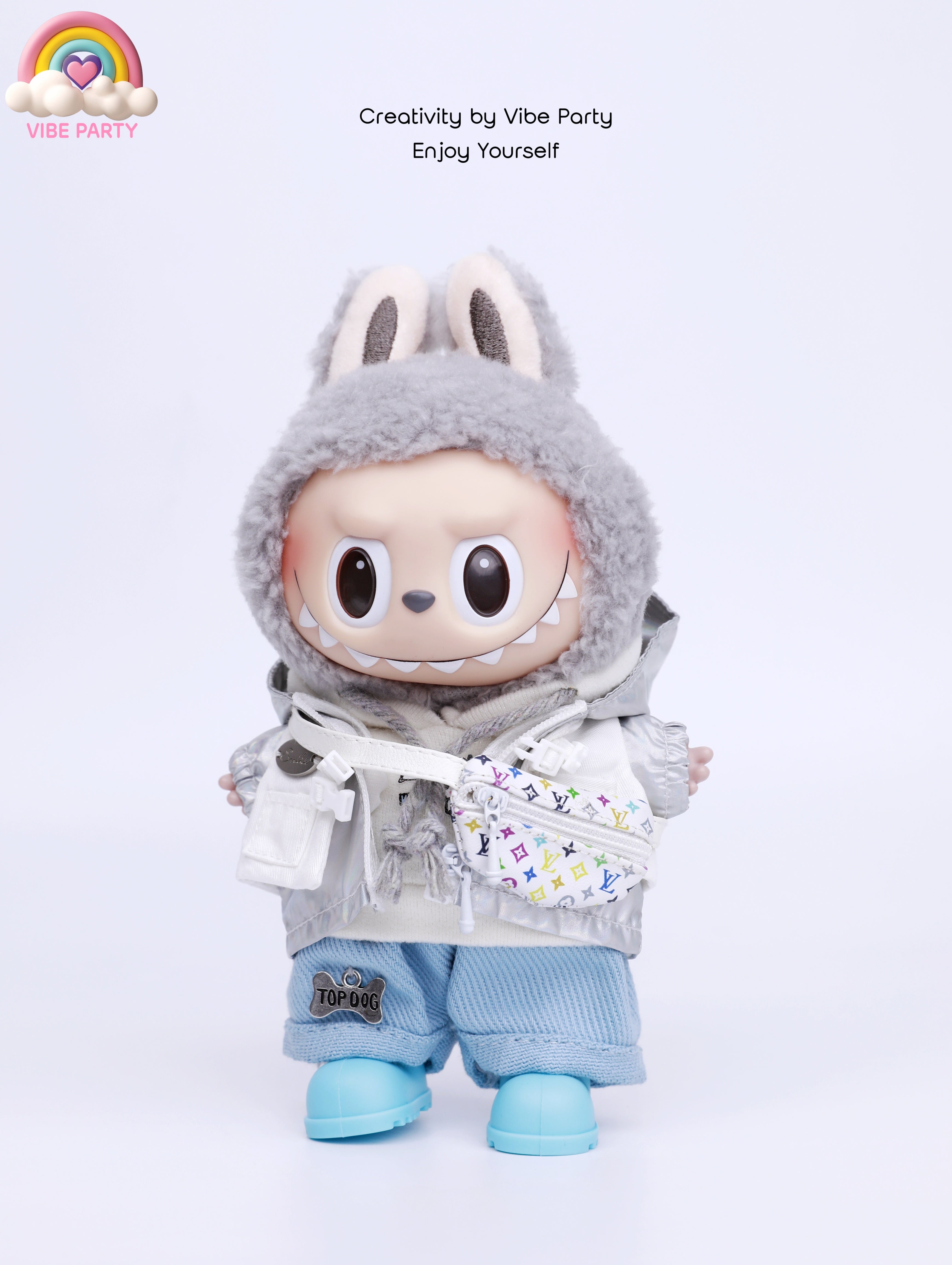 LBB Doll Clothes - White Mountaineering Suit 5-Piece Set (Doll Not Included)
