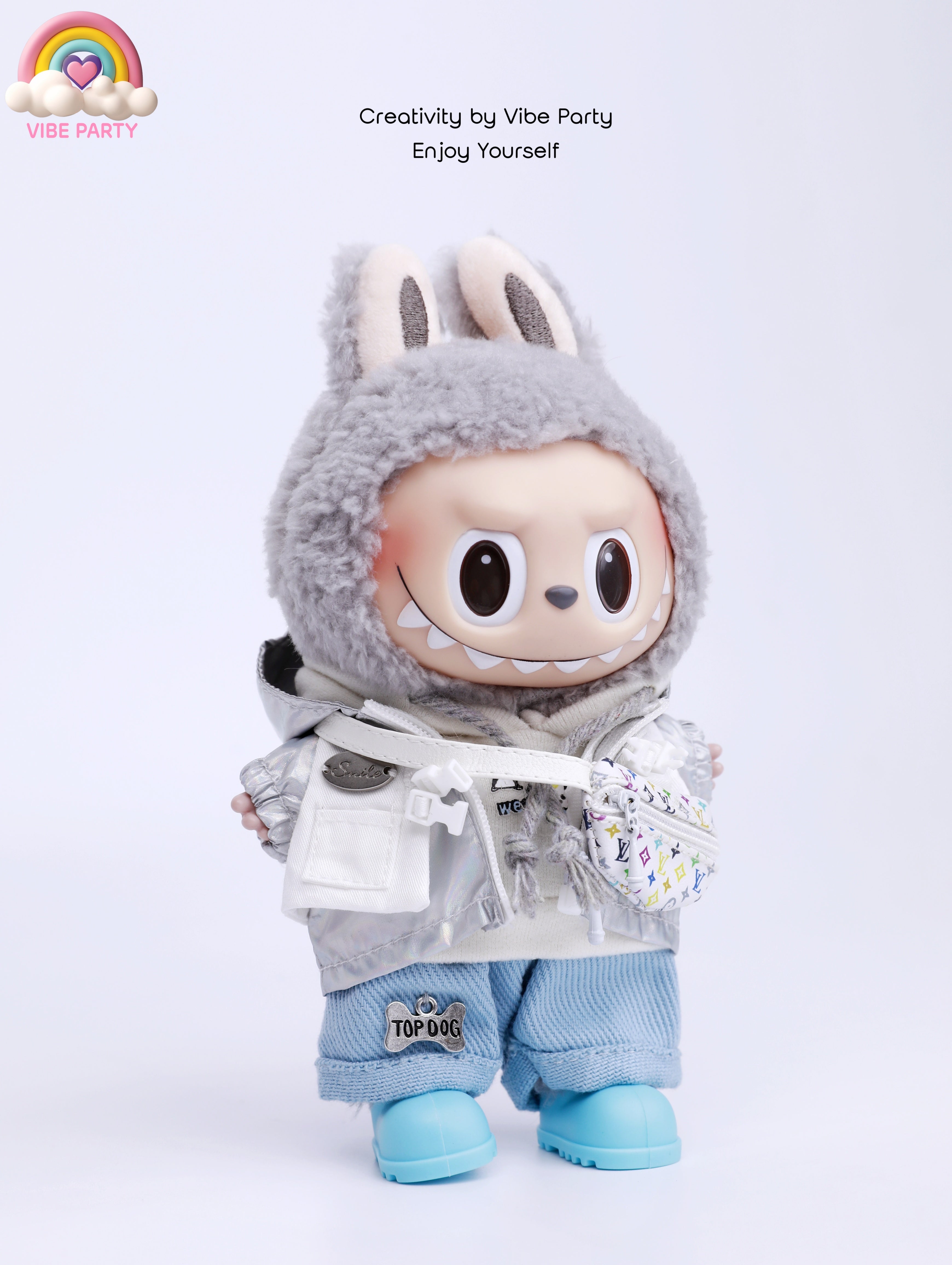 LBB Doll Clothes - White Mountaineering Suit 5-Piece Set (Doll Not Included)
