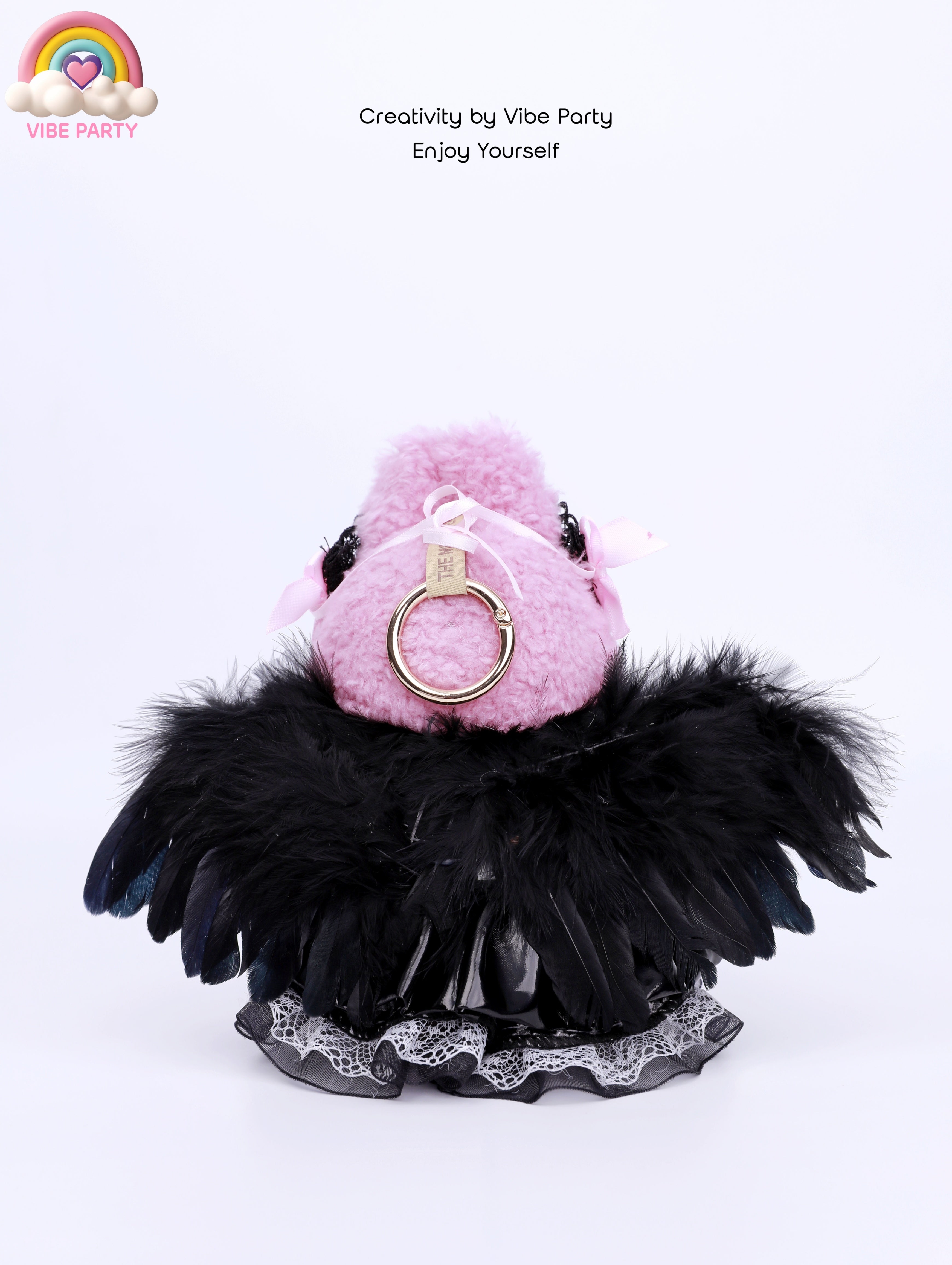 LBB Doll Clothes - Pink & Black Lolita 5-Piece Set (Doll Not Included)