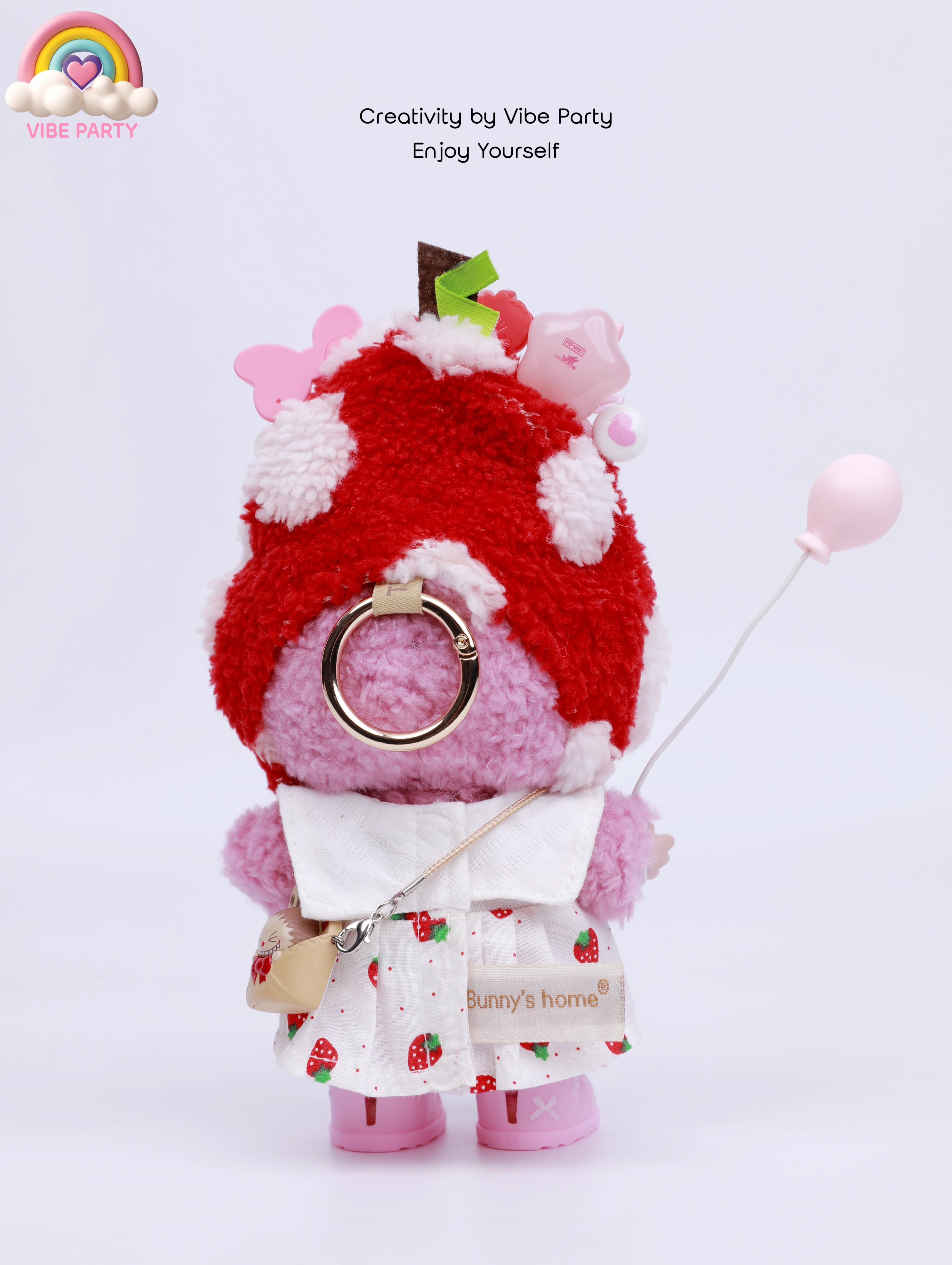 LBB Doll Clothes - Fairy Tale Strawberry Dress 5-Piece Set (Doll Not Included)